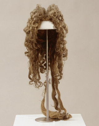 Example of a 1600's Periwig made from horse hair.